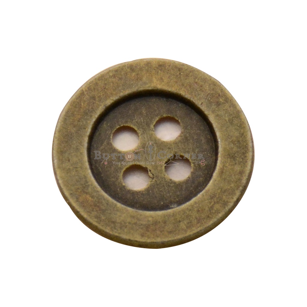 Flat Border 4 Hole Shirt Button