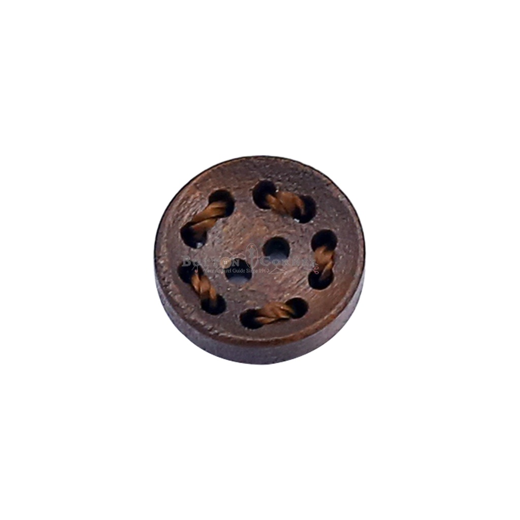 Winding Shape 2 Hole Wood Button