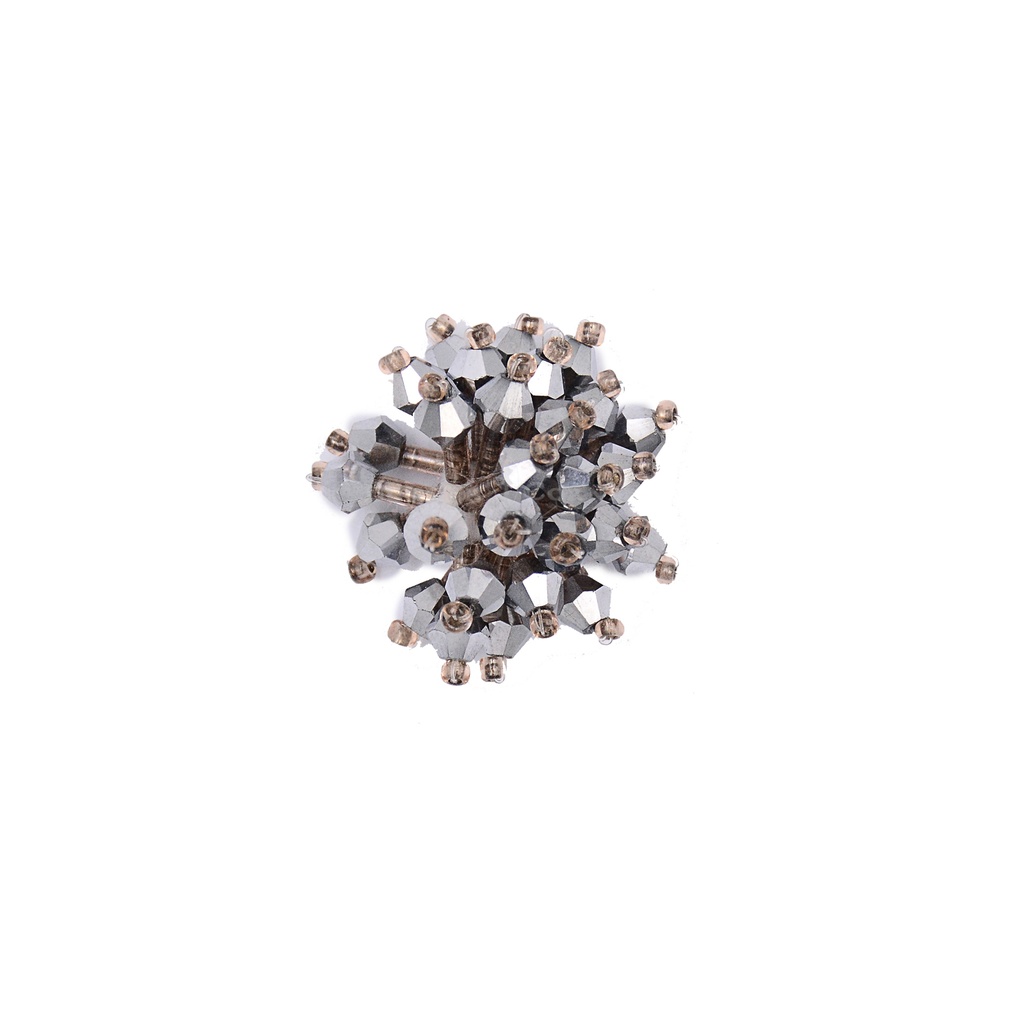 Fancy Flower With Stone Button