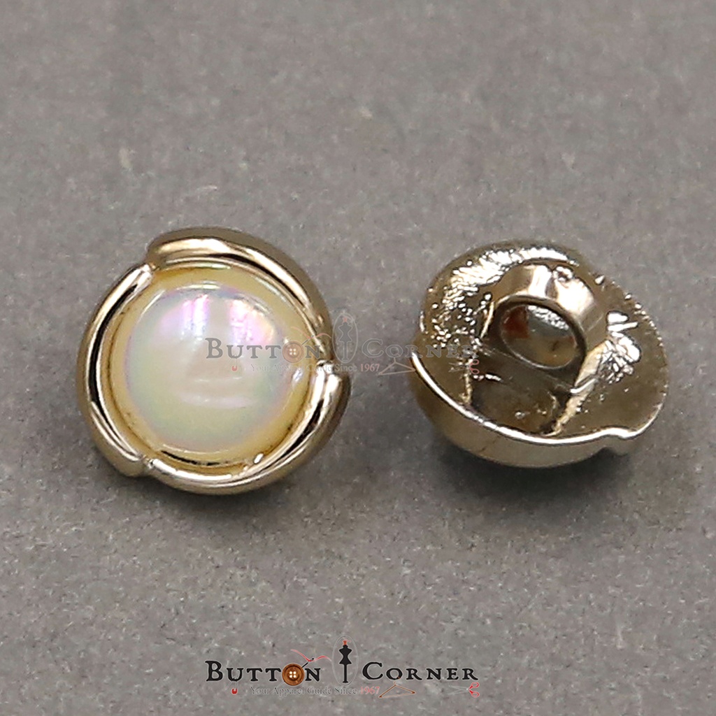 Border Shape Pearl Shank Button