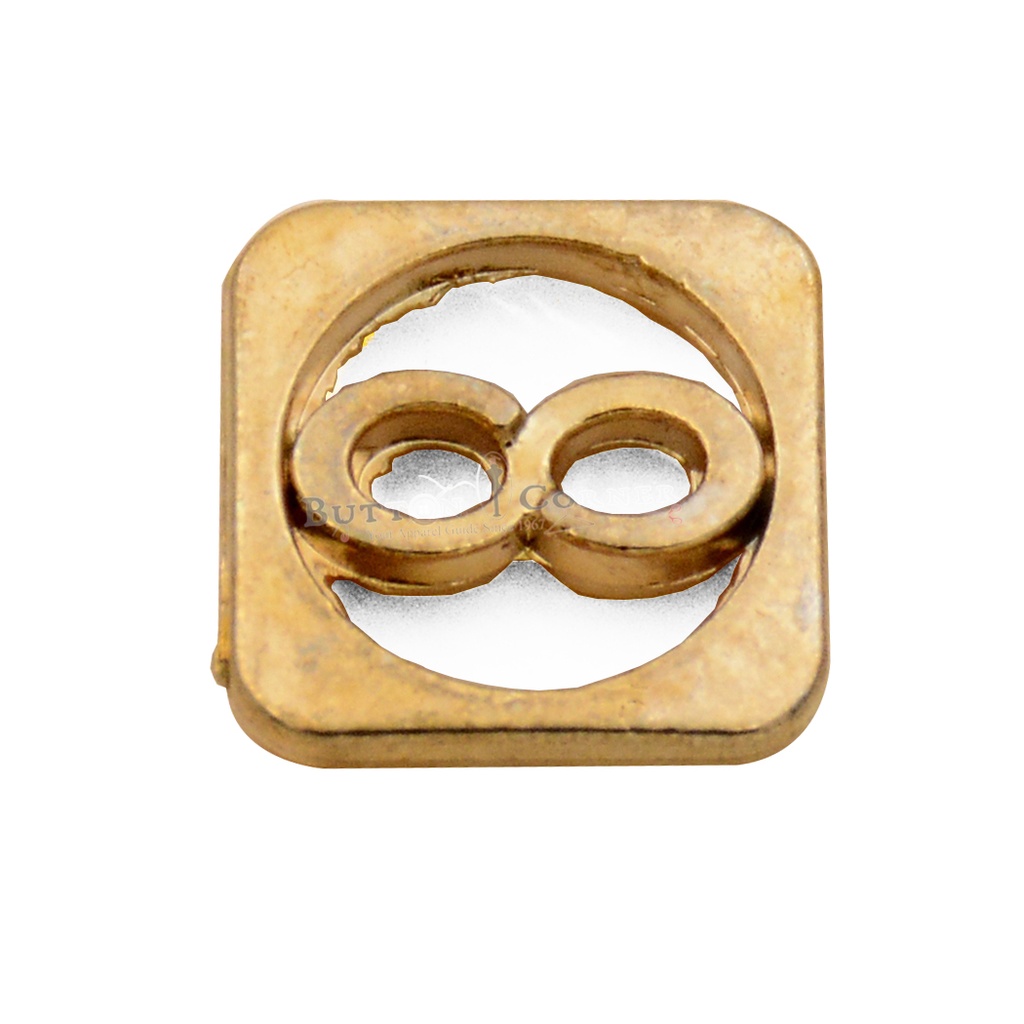 Square Sided 2 Hole Shirt Button