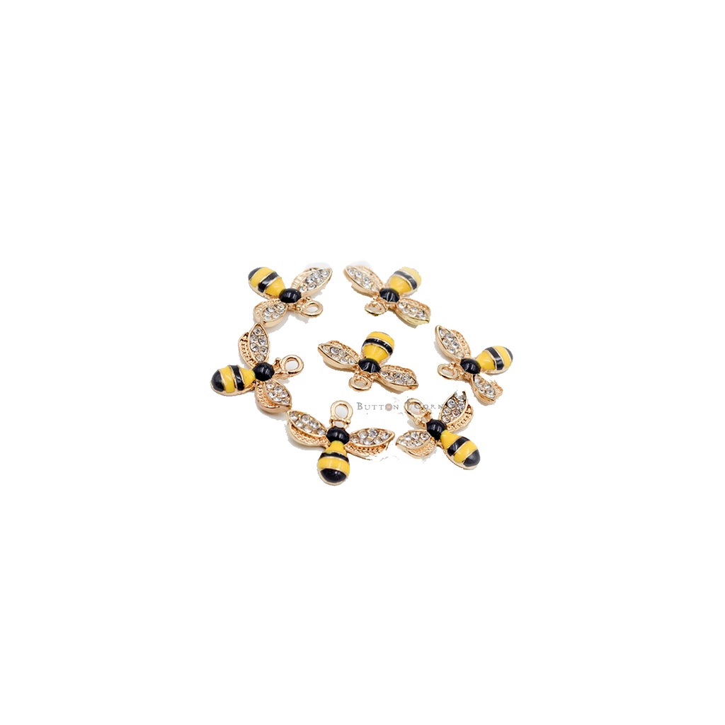 Honey Bee with Crystals Hanging