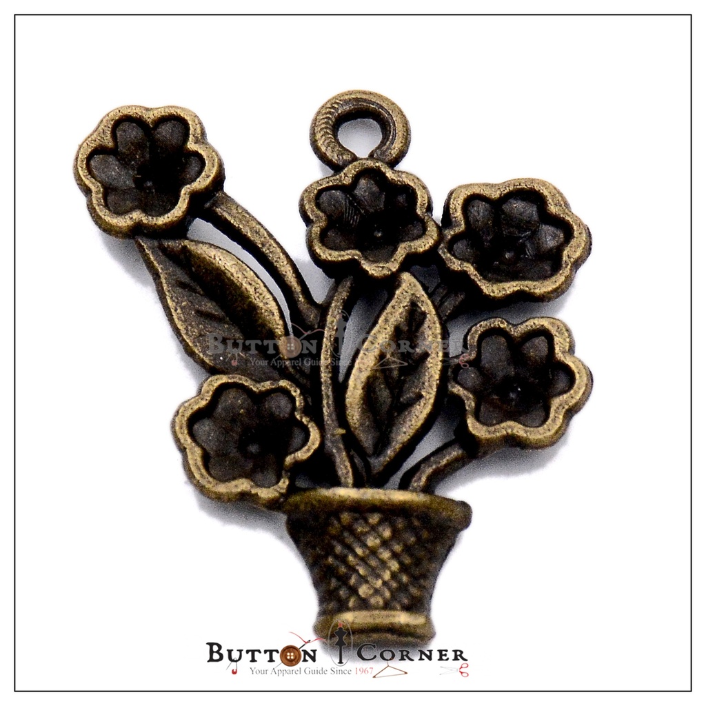 Plant Flower In a Pot Pendant