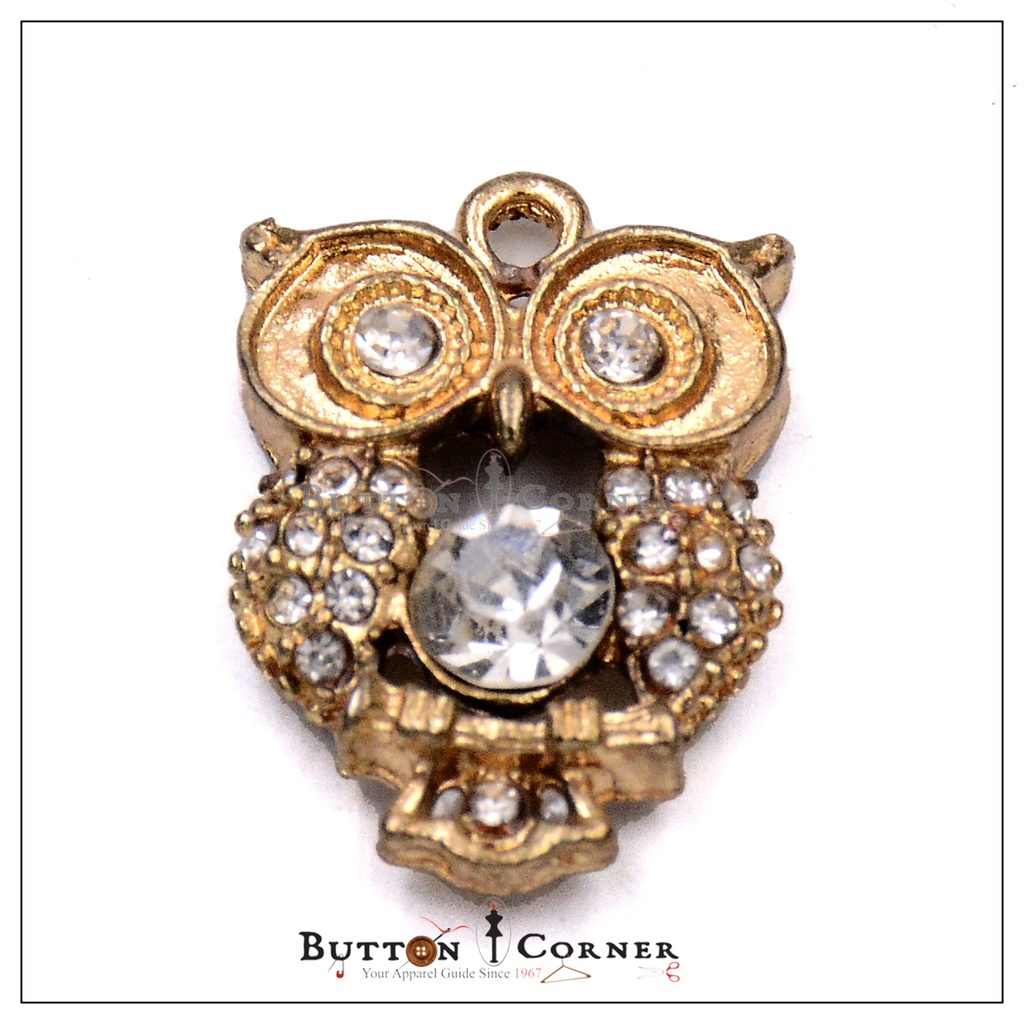 Fancy Owl Shape With Stone Pendant