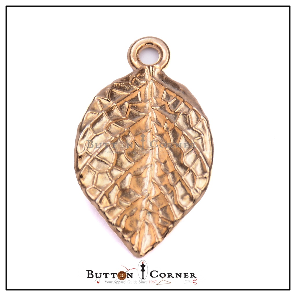 Rustic Copper Alder Leaf Pendant