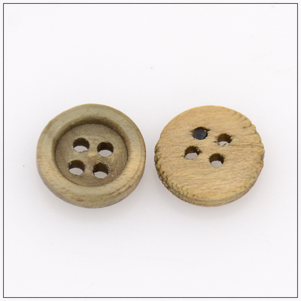 Rod Shape 4 Hole Wooden Button