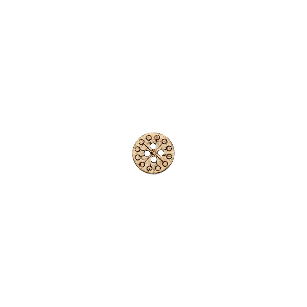 Engrave Mini Circle Coconut Button
