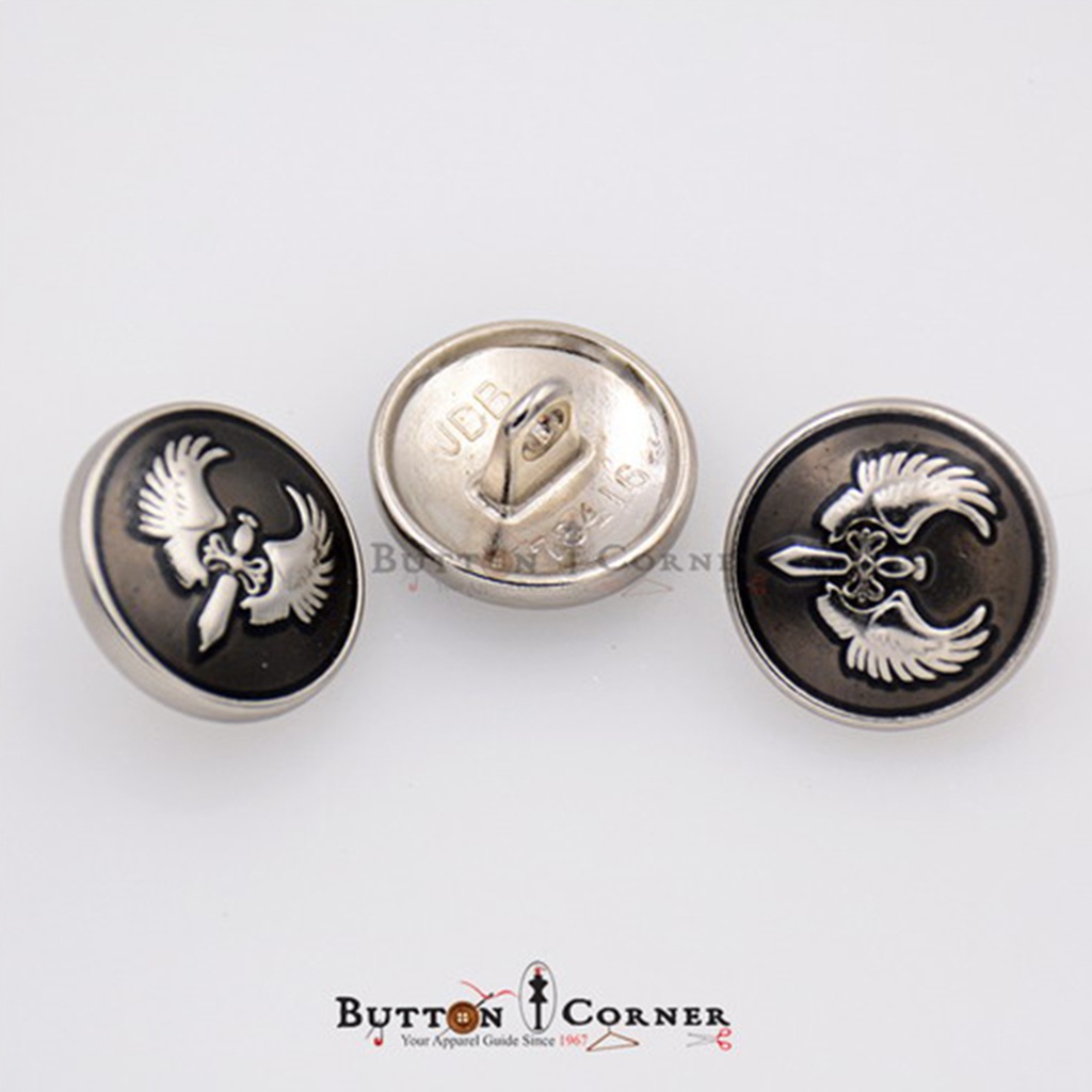 Sword Wings Round Suiting Button