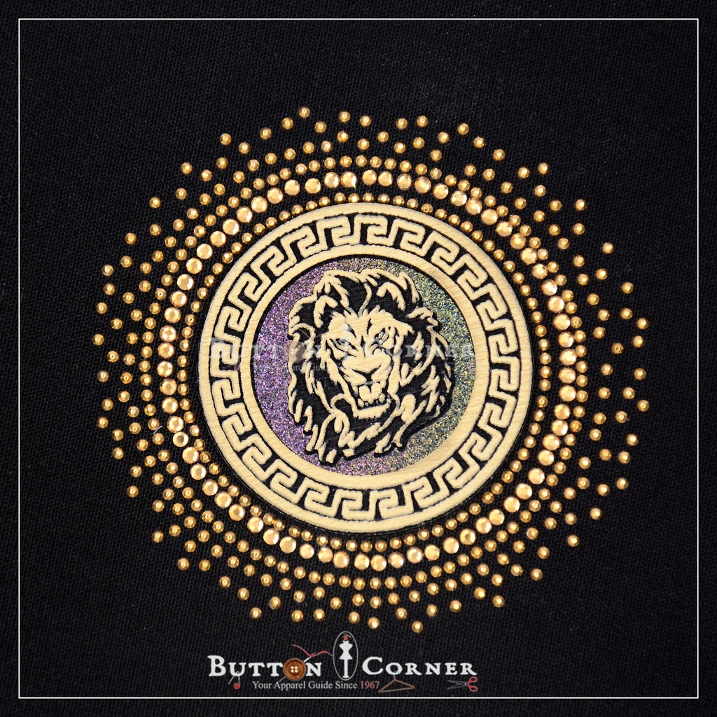 Lion Versace Boarder Hotfix Motif