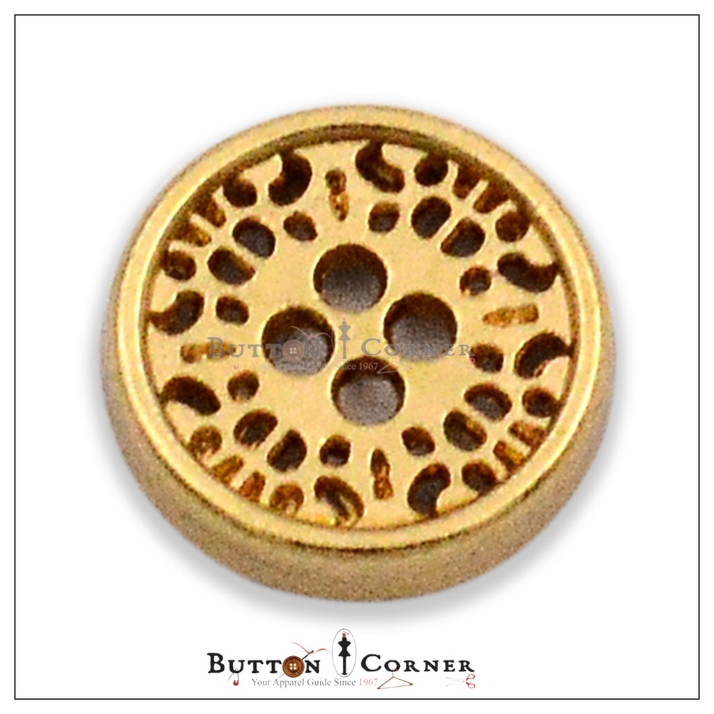 Decorative 4 Hole Metal Shirt Button