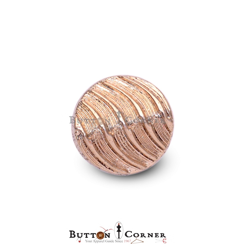 Hemline Metal waves Suiting Button