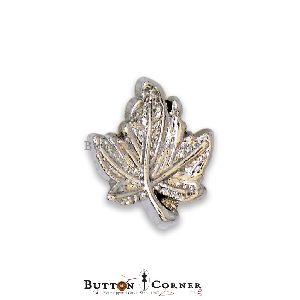 Maple Leaf Shape Metal Button