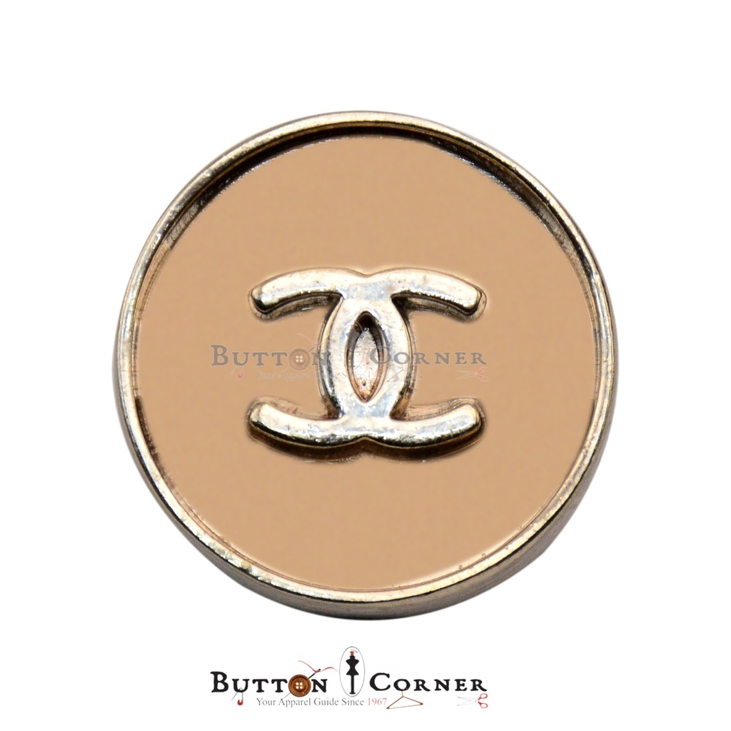 Chanel Logo Round Suiting Button