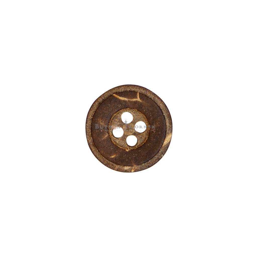 Rough Finish 4 Hole Coconut Button