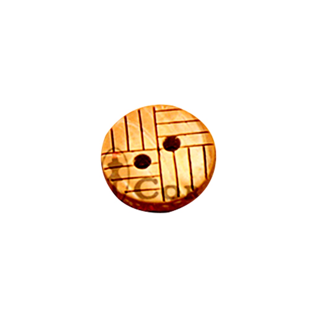 Engrave Cross lining Wooden Button