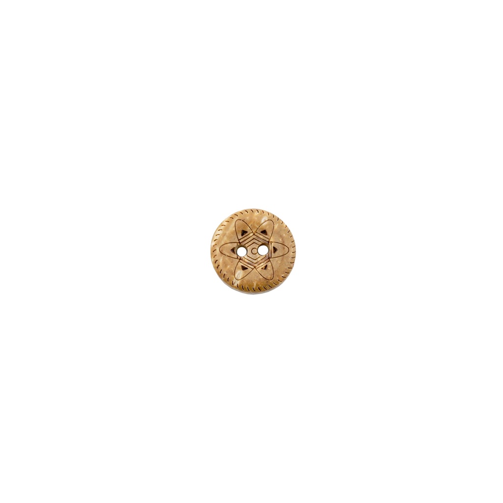 Star Design 2 Hole Coconut Button