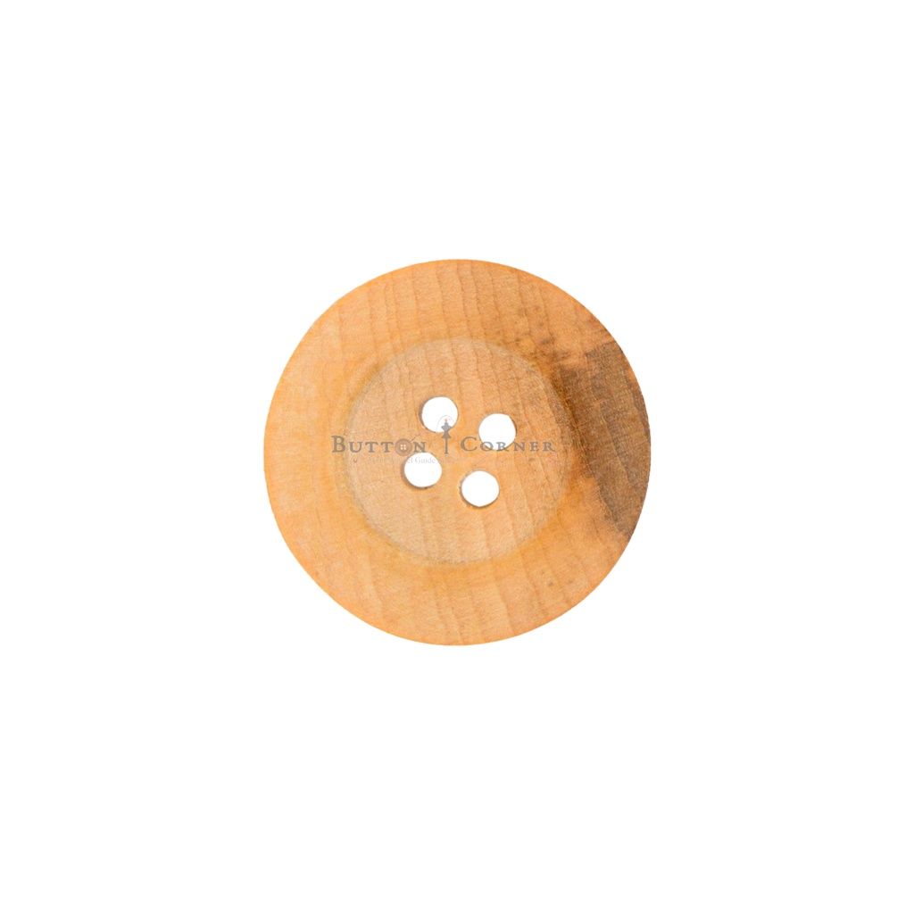 Round 4 Hole Wooden Button