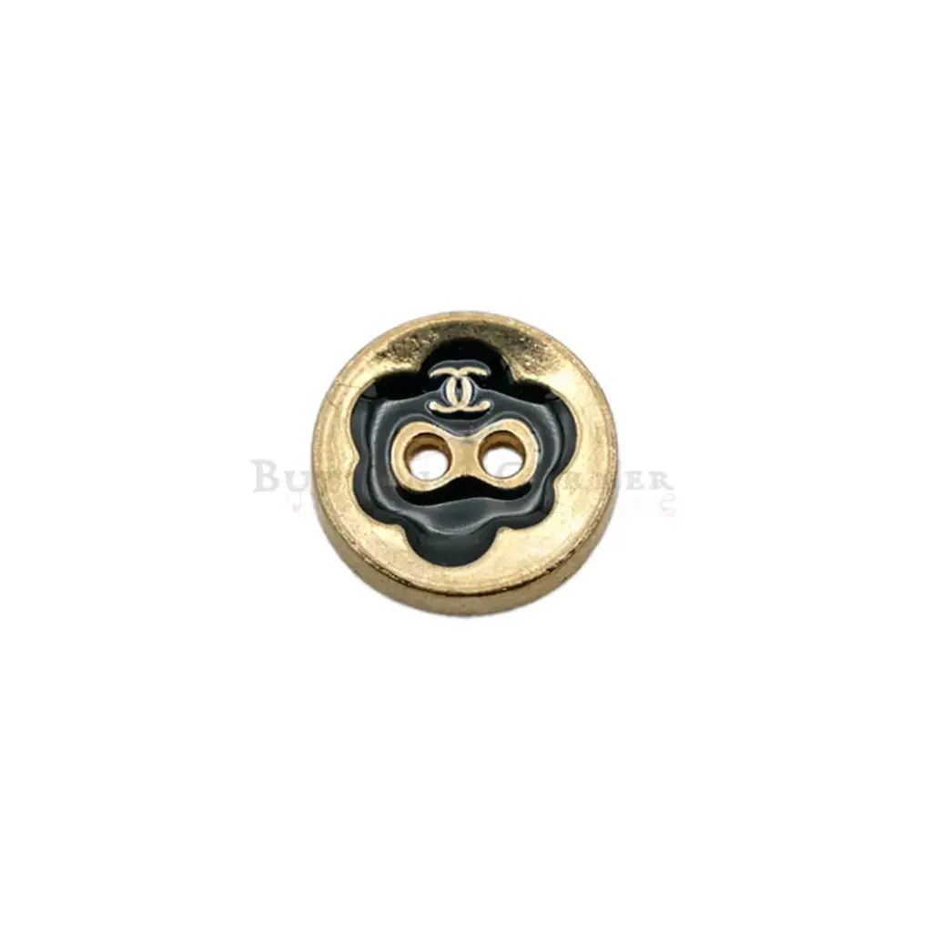 Channel Logo 2 Hole Shirt Button