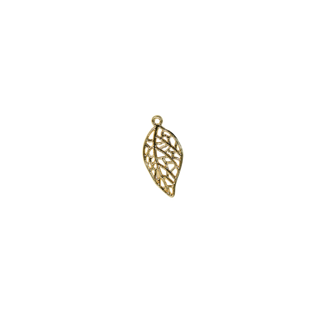 Openwork Design Leaf Shape Charm Pendant