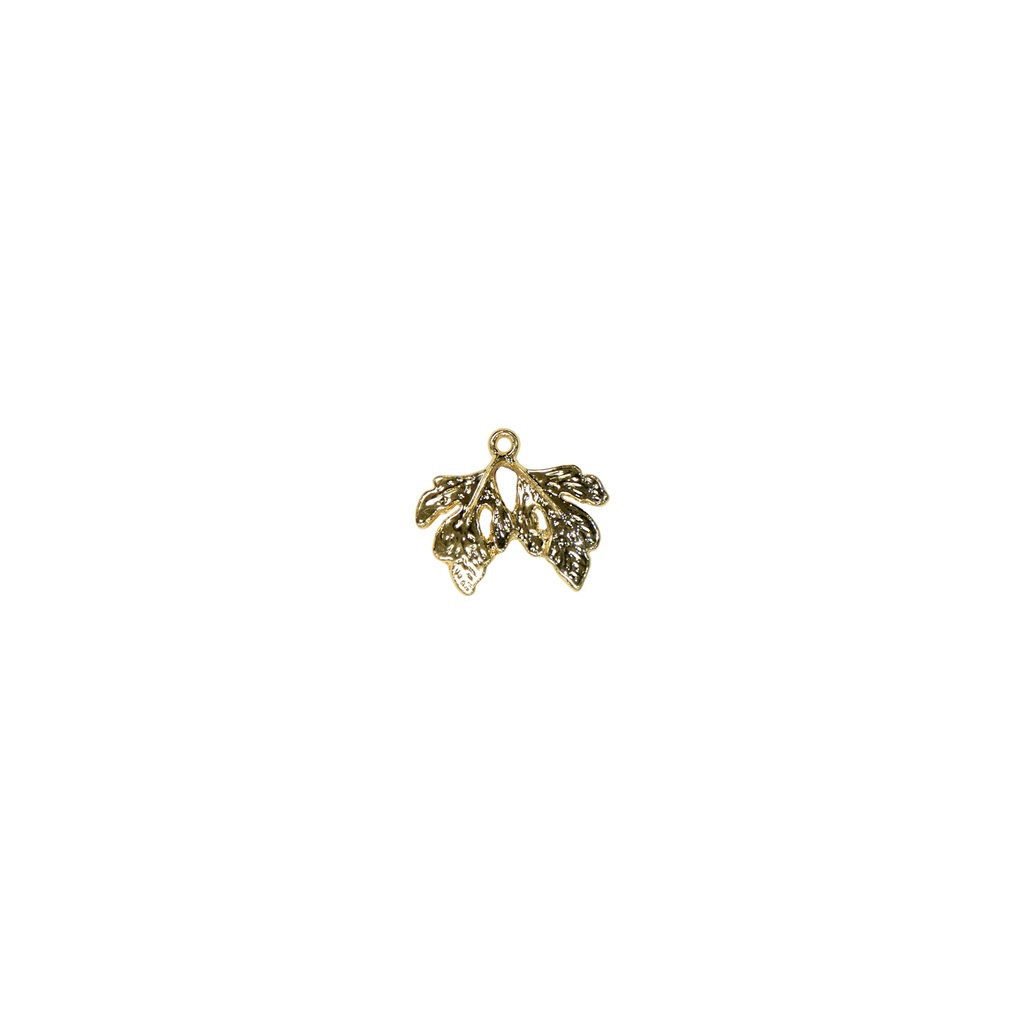 Metal Two Leaf Pendant