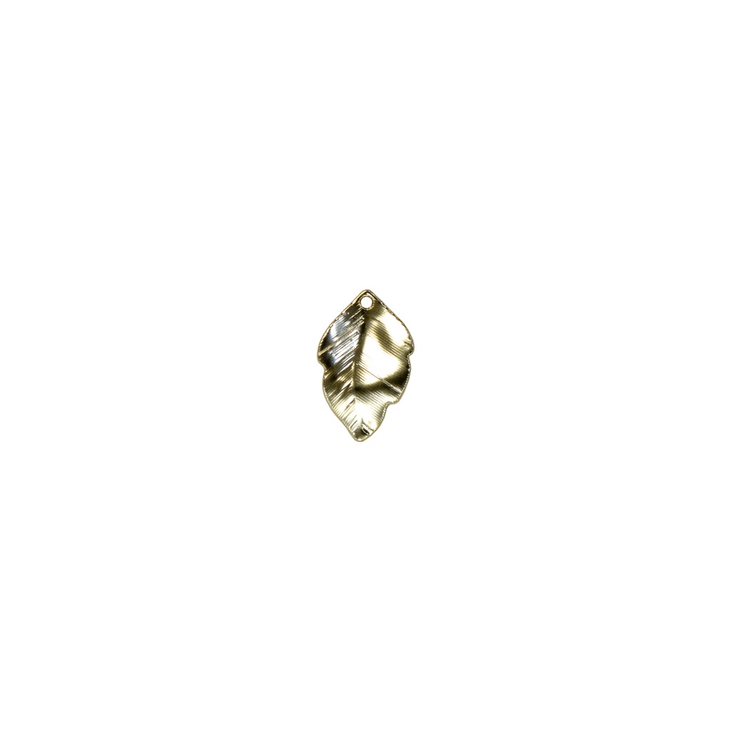 Metal Twisted Leaf Pendant
