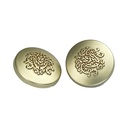 Royal Crest Design Metal Suiting Button