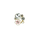 Pearl Rhinestone Crystals Flower Pendant