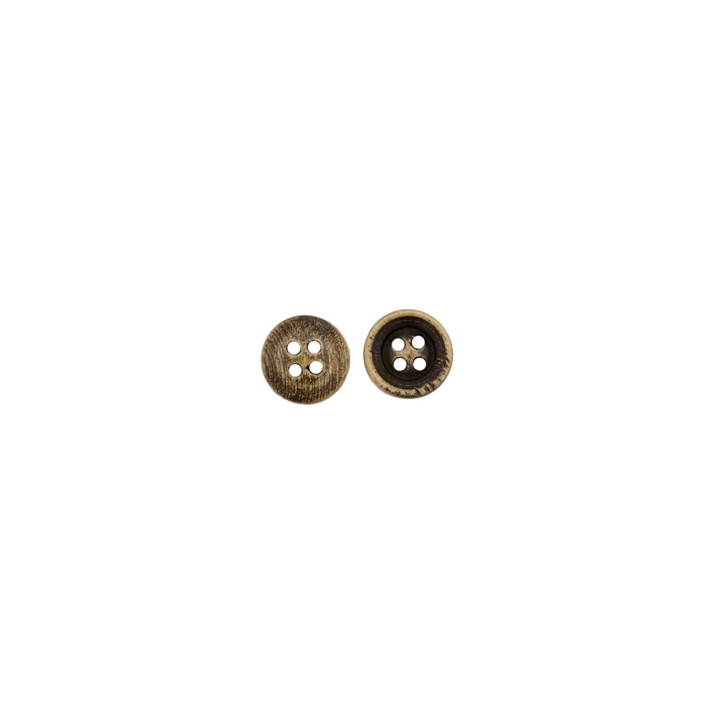 Border Outline 4 Hole Wooden Button