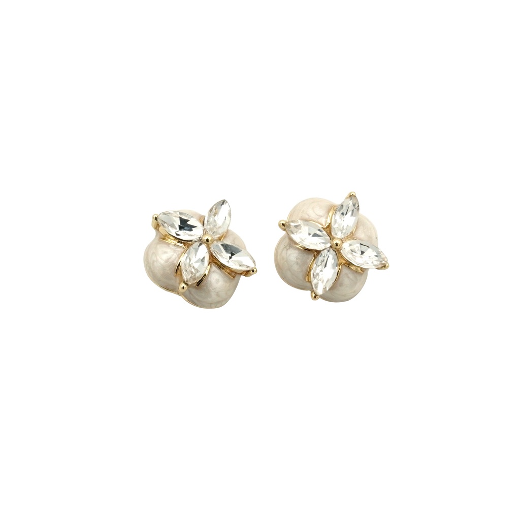 Square Shape Crystal Fancy Button