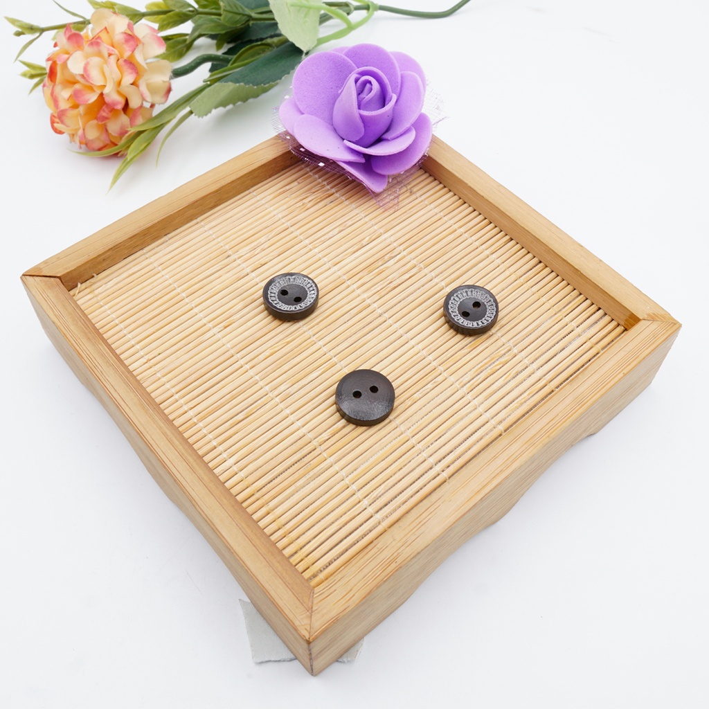 Circles Design 2 Hole Wood Button
