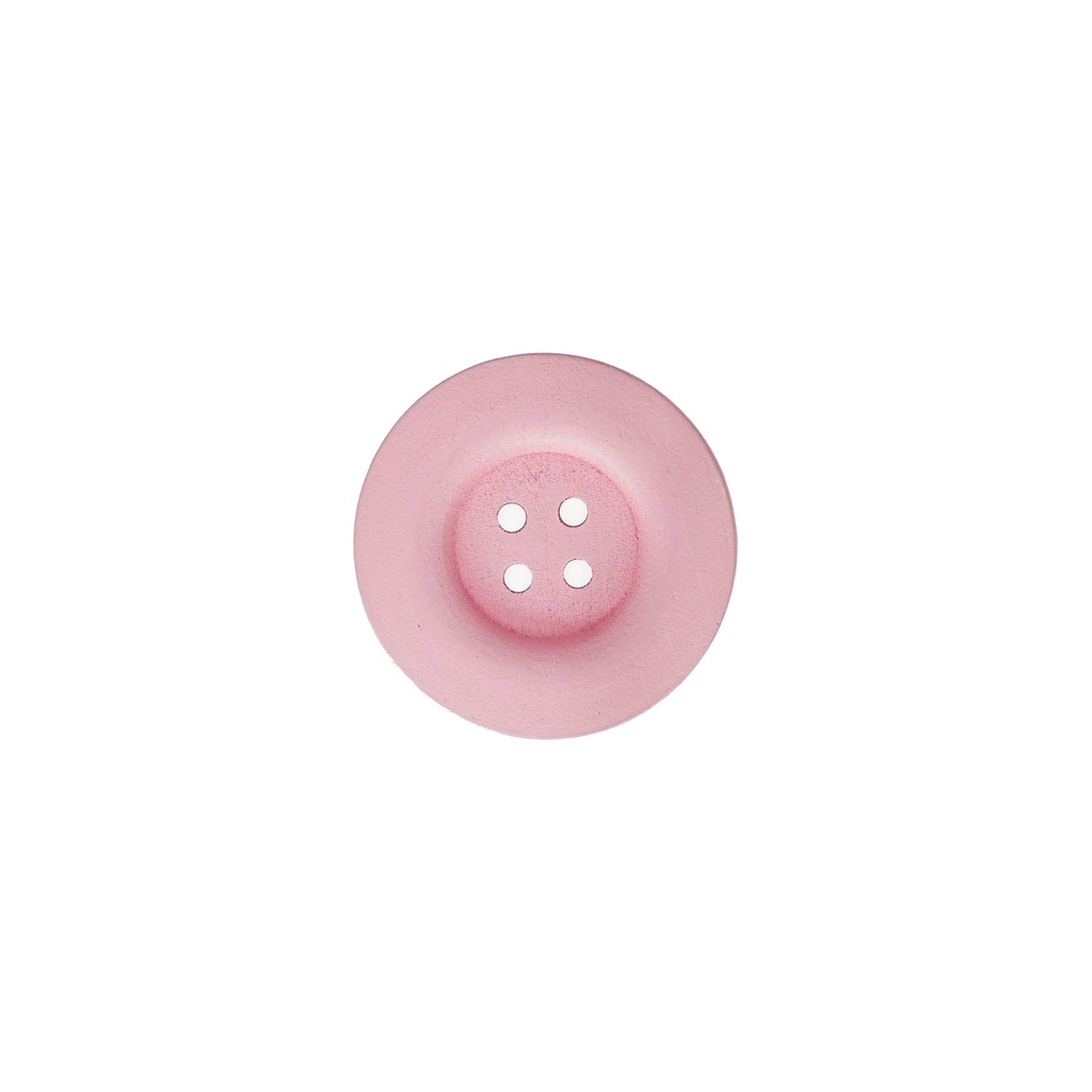 Flat Border 4 Hole Wooden Button