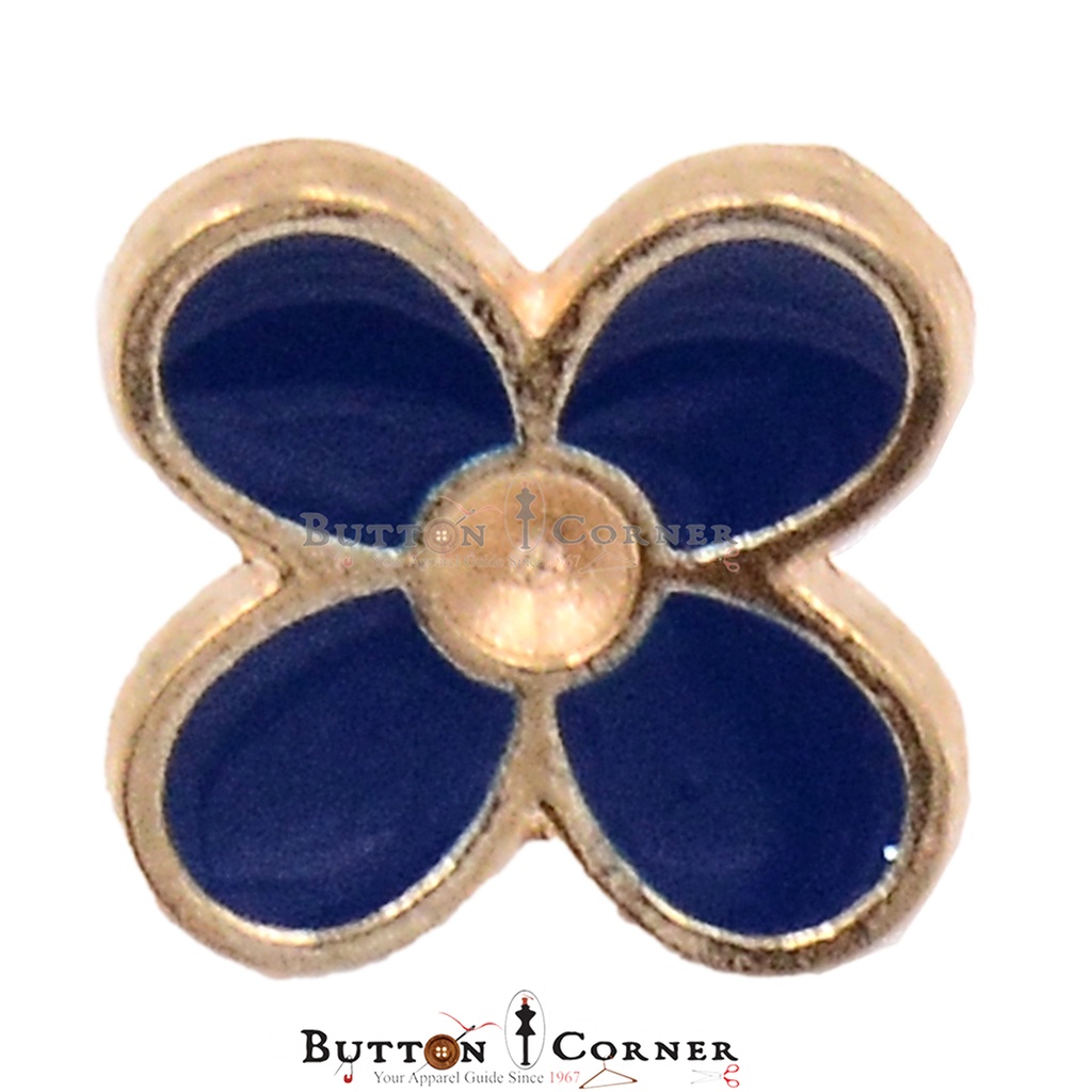 Flower Shape Metal Button
