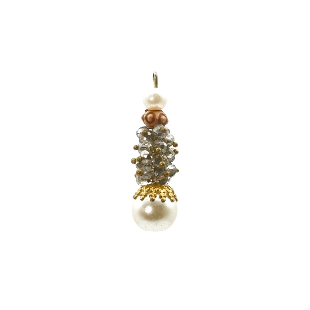 Pearl Beaded Cluster Dangle Hanging