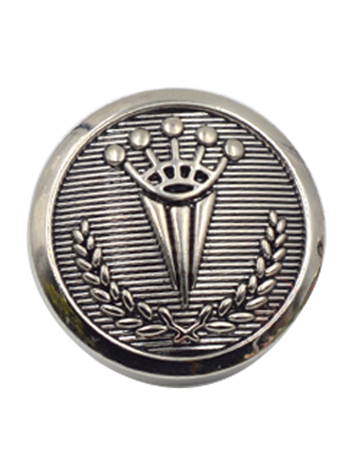 Plain Border Design Metal Shirt Button