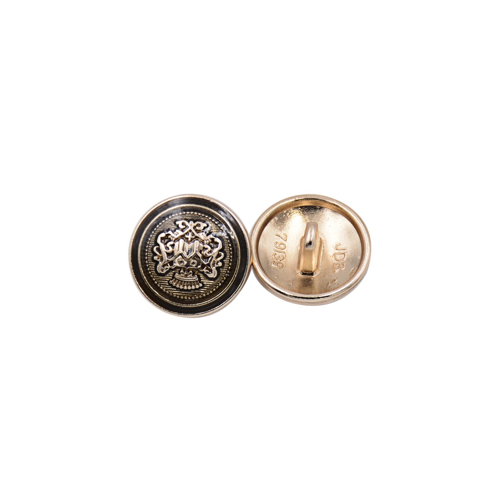 Crown Lion Design Metal Suiting Button
