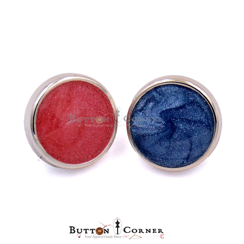 Gold Base Round Shank Button