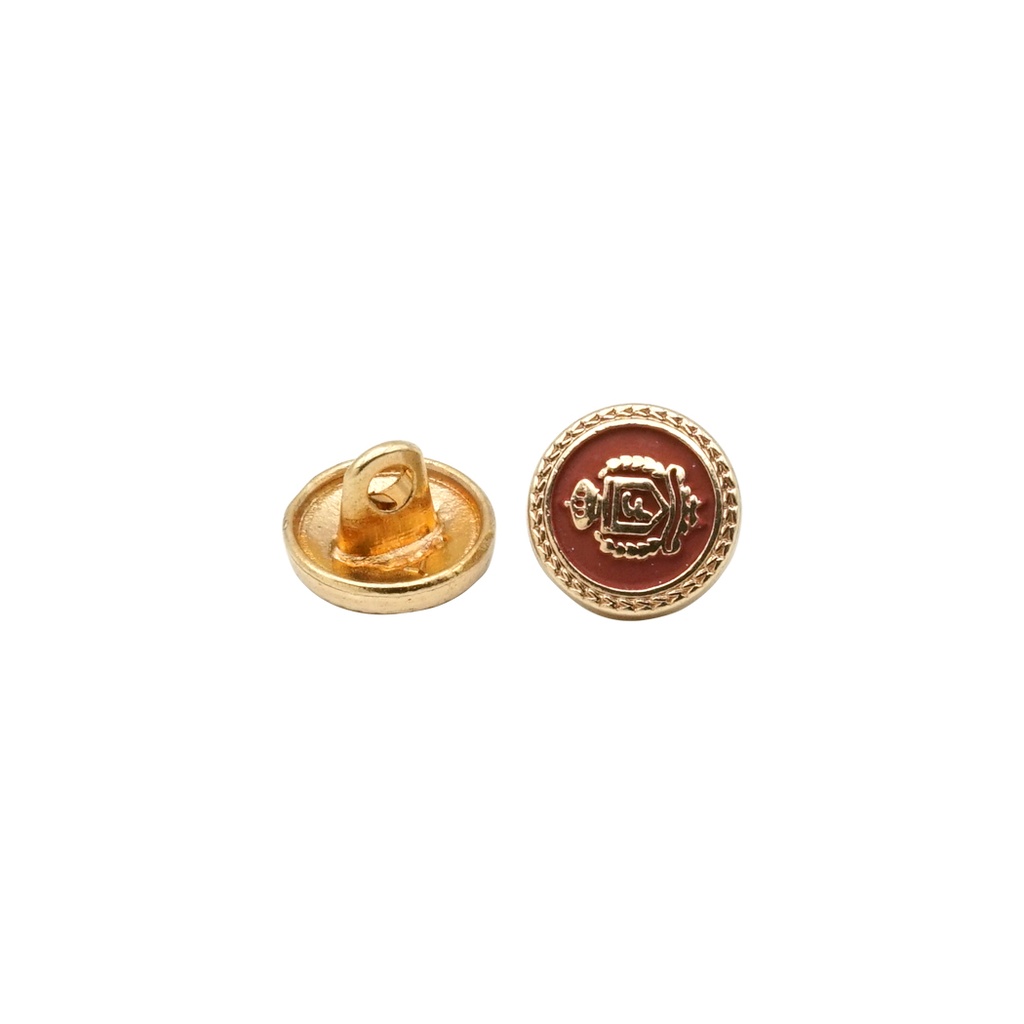 Enamel Coated Crown Metal Button