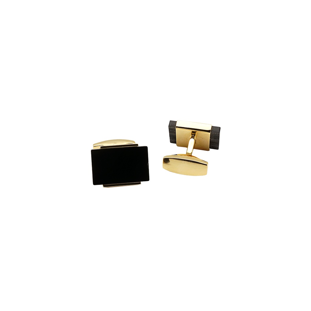 Gold Plated Stylish Rectangle Cufflink