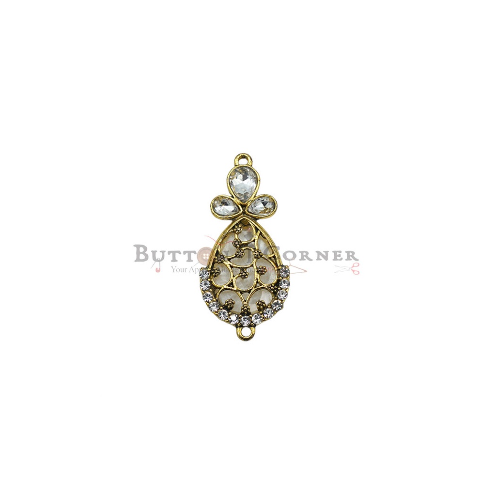 Drop Design Fancy Kundan Button