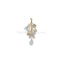 Handcrafted Crystal Bead Cluster Hanging in Bottom Wire Loop