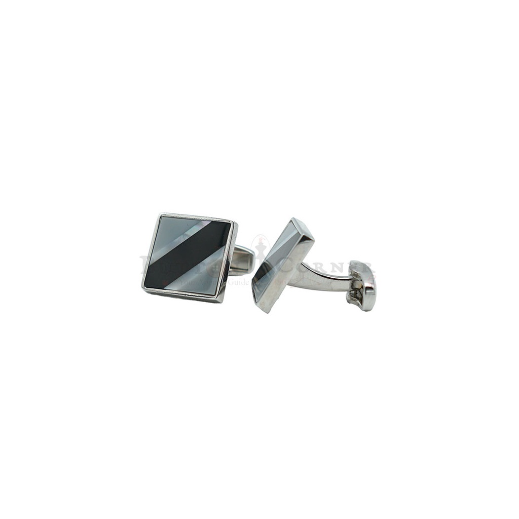 Striped Pattern Square Cufflink