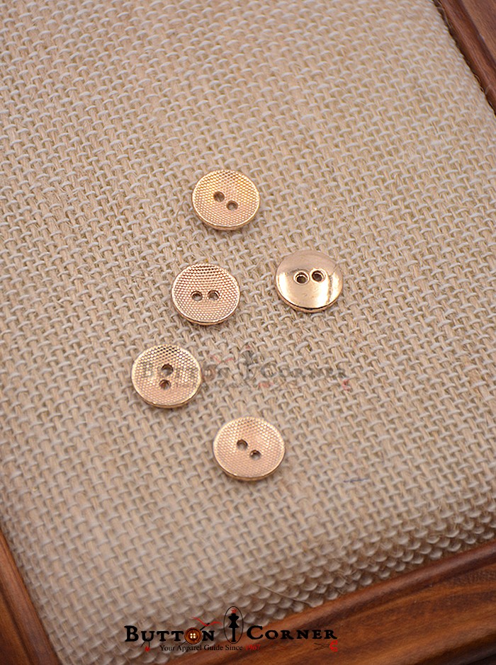 Doted Design 2 Hole Metal Shirt Button