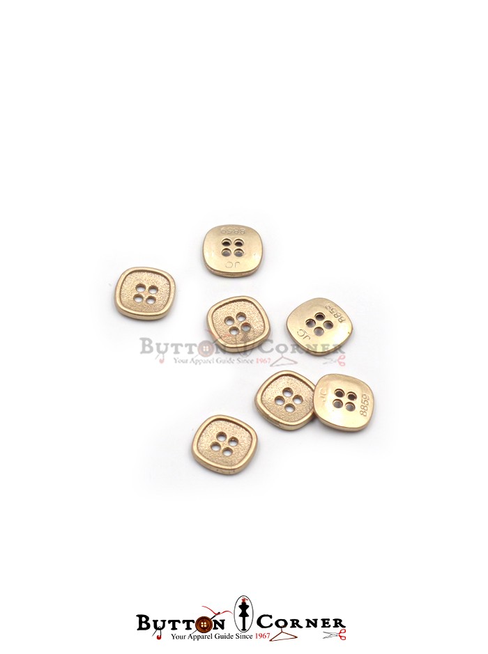 Square Shape Metal Shirt Button