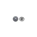 Pearl Lat Plated Intricate Flower Design Shirt Button