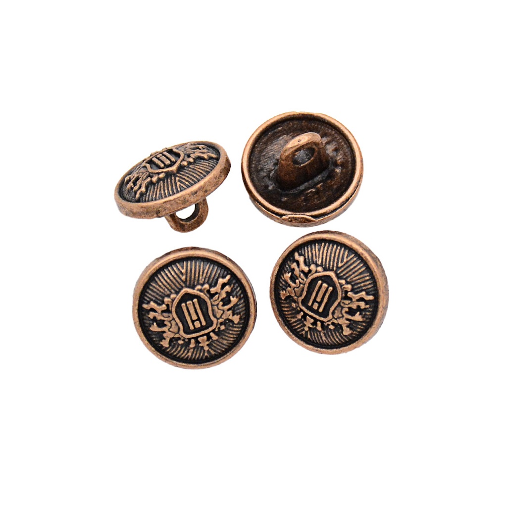 Little Shield Metal Shirt Button