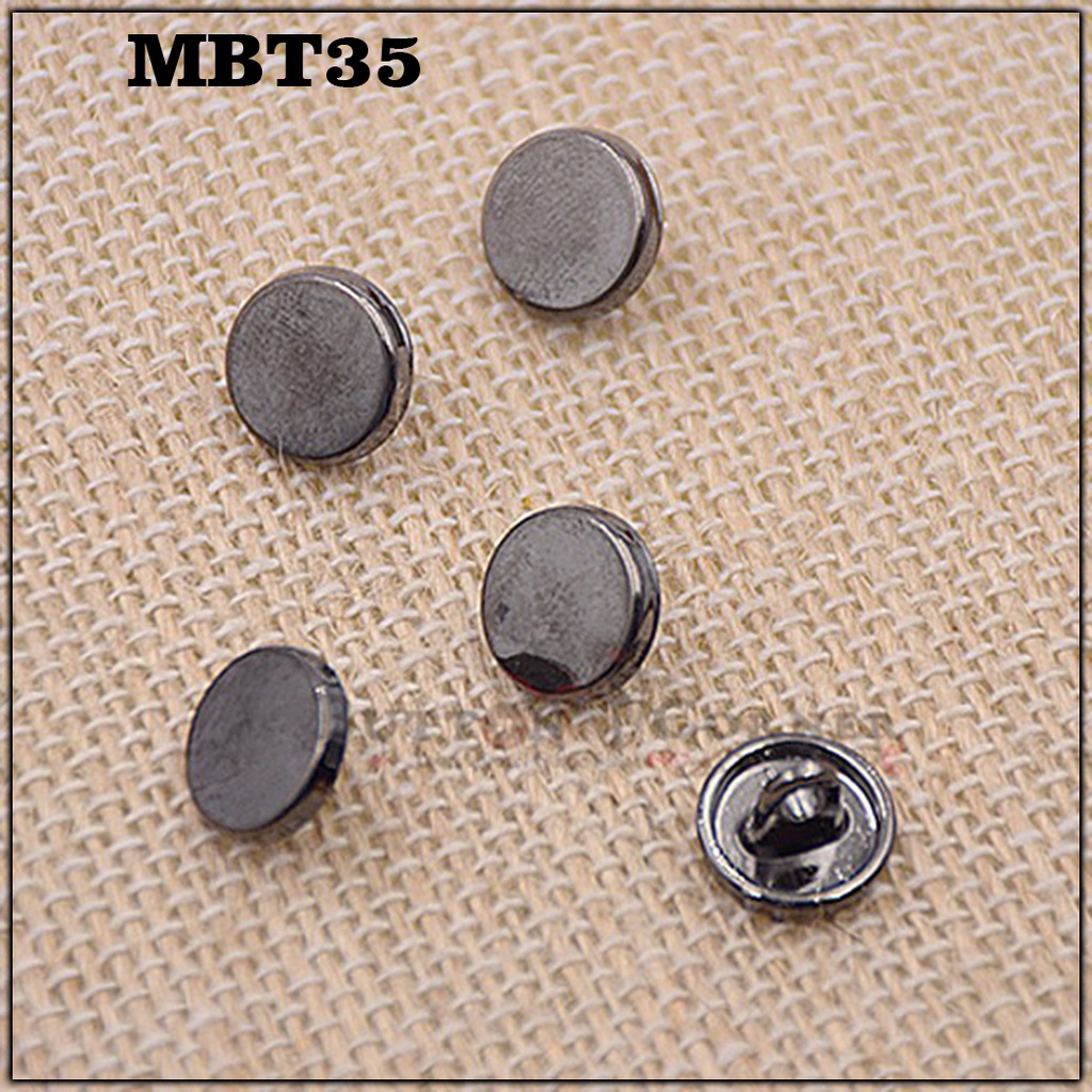 Flat Metal Shirt Button