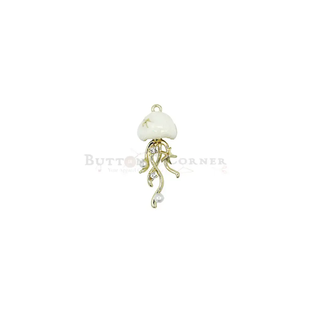 Pearl Rhinestone Jellyfish Hanging