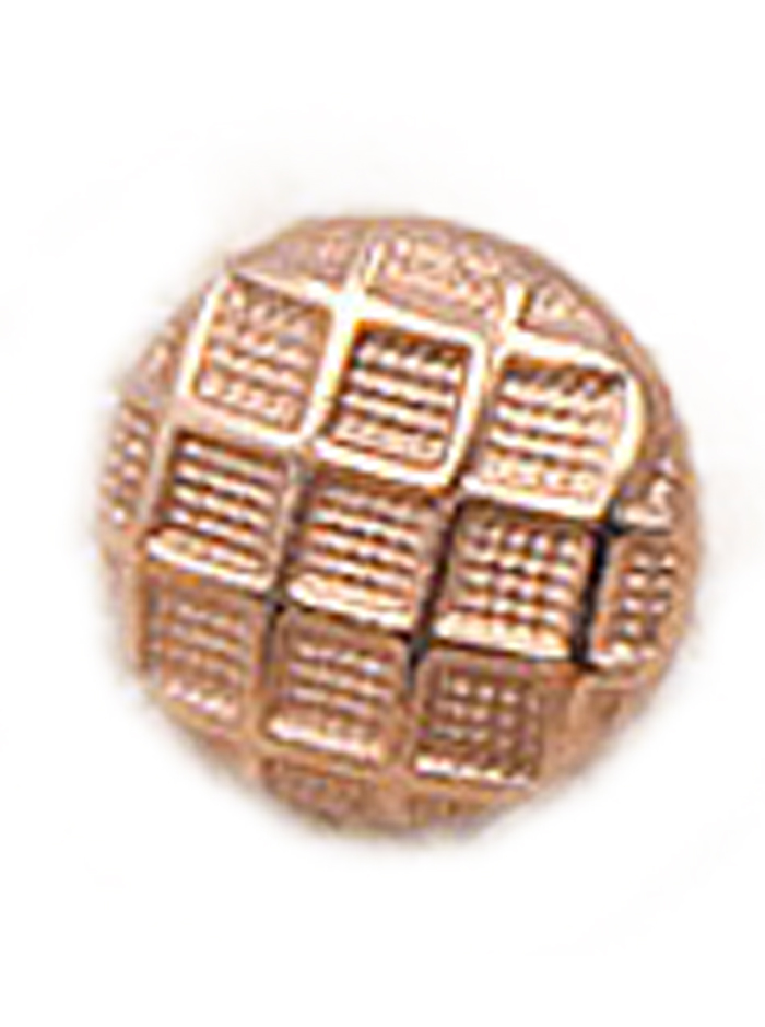 Waffle Design Metal Shirt Button