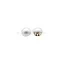 Dome Pearl Button With Gold Metal Shank