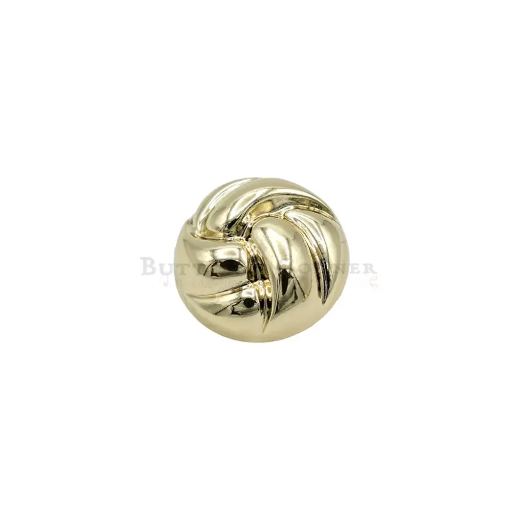 Circular Shape Swirling Design Metal Suitting Button